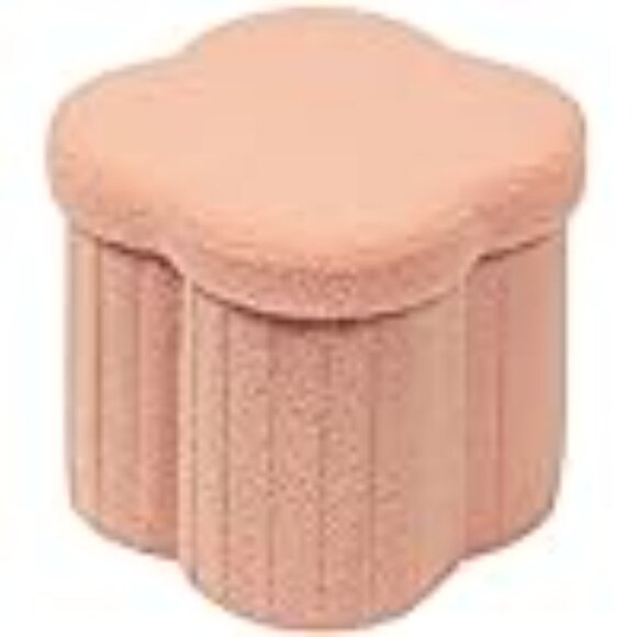 Storage Ottoman Cube, Flowers Shaped Ottomans with Storage Foot Stool - Picture 6 of 6